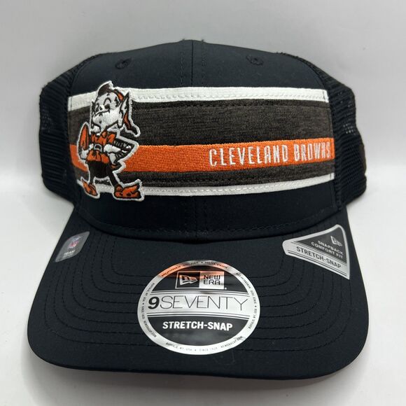 Cleveland Browns New Era 9SEVENTY Stretch Snap Adjustable Snapback Hat - Picture 1 of 9
